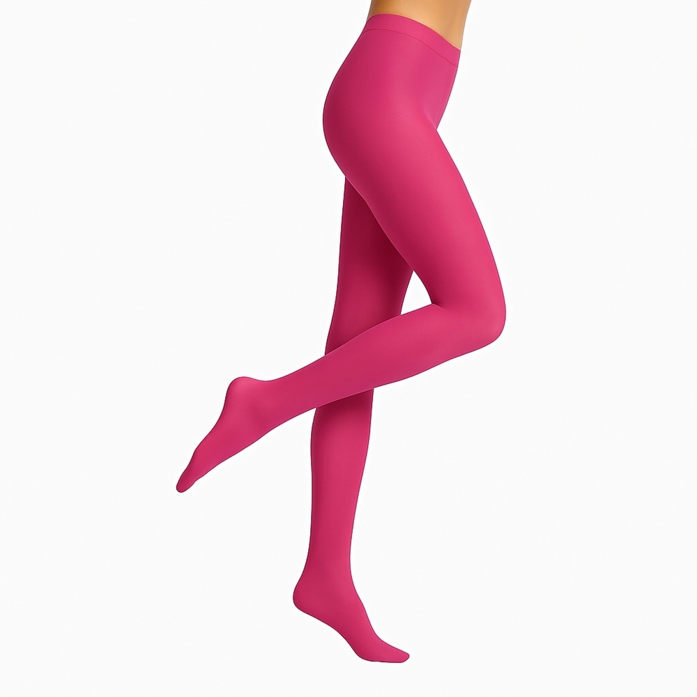 Women’s 50 Denier Footed Tights Pink | Made in Italy | XS S L
